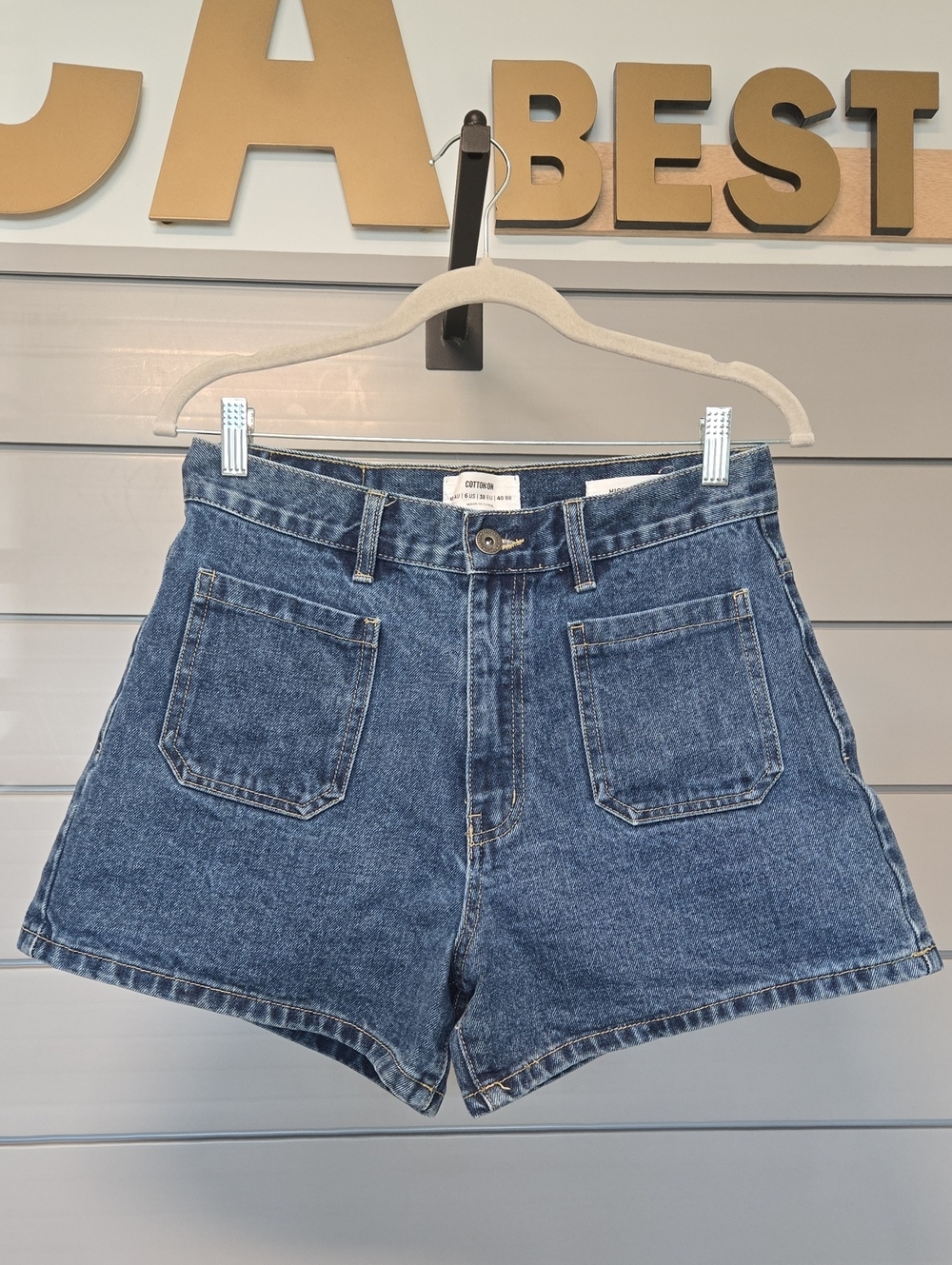 Cotton On High A Line Denim Shorts
